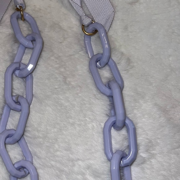 J.Crew Lilac Chain and Ribbon Necklace - Picture 4 of 4